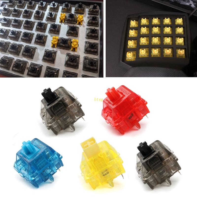 Btsg Gateron Ink V2 Switch Ink Hitam/Tinta Kuning/Tinta Merah/Tinta Silent Hitam/Tinta Biru 5P