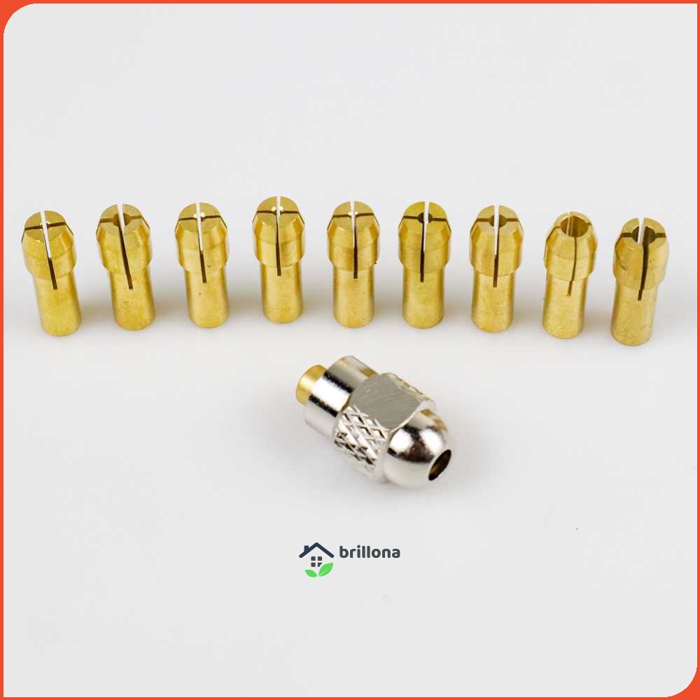 Taffware Chuck Mata Bor Drill Brass Collet 11 PCS - DMPJ-31