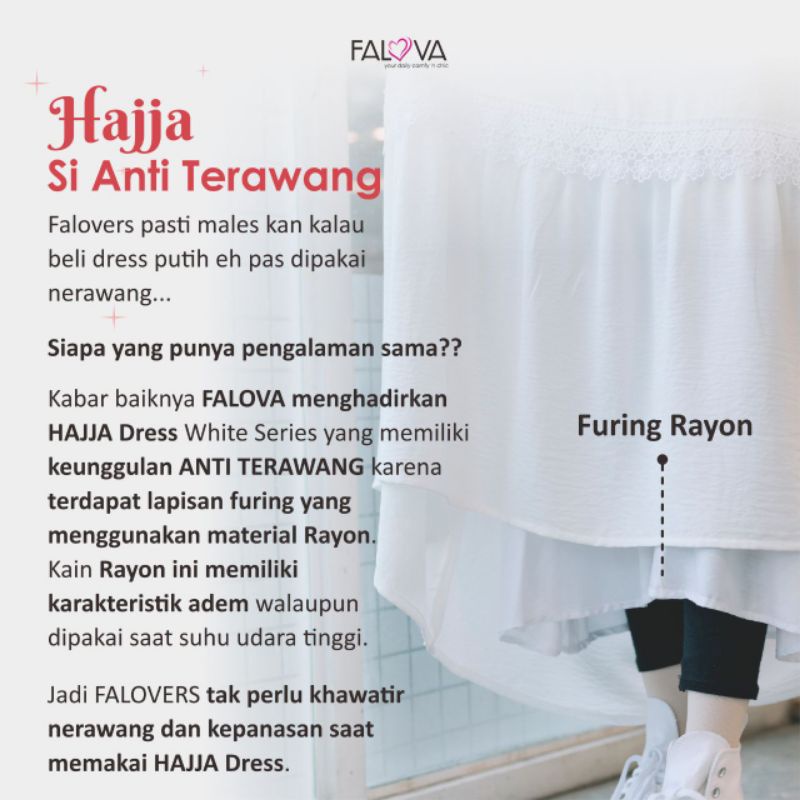 Ready Stock ✅ Dress Lebaran Gamis Putih Anti Terawang Hajja Dress Gamis Hitam Anti Terawang Ori By F
