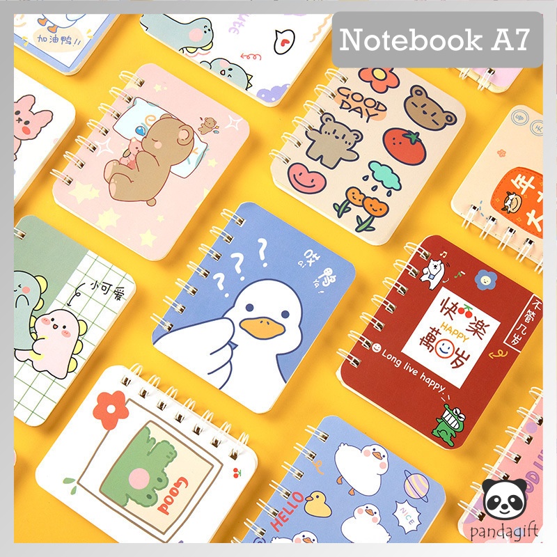 

NOTE BOOK RING MOTIF MEMO KECIL A7 SPIRAL NOTEBOOK MINI / BUKU CATATAN RING / BUKU TULIS RING - GG0240