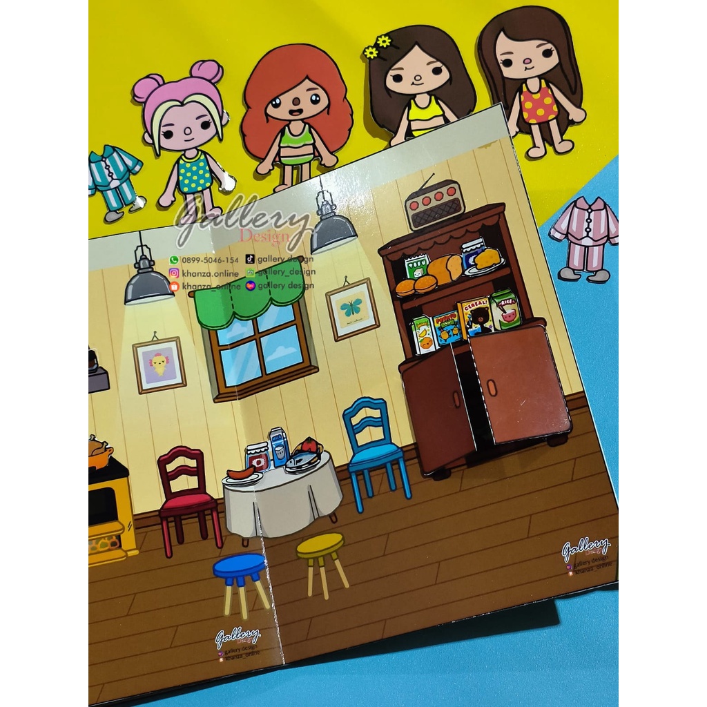 Promo TOCA BOCA Paper Doll BEBEK VIRAL Paper Book Mainan Edukatif Anak Viral Terbaru