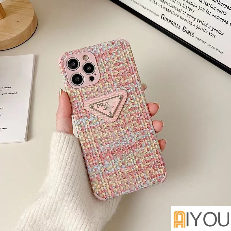 For Iphone 14 X XS XR XSMAX 11 12 13 14 Plus PRO MAX iPhone14 iPhone14Pro Band Fashion Motif Tenun Pradaa Soft Case