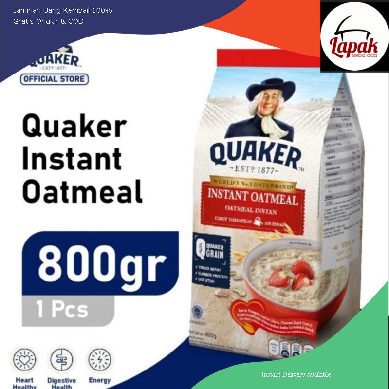 

quaker instan oatmeal 800gr
