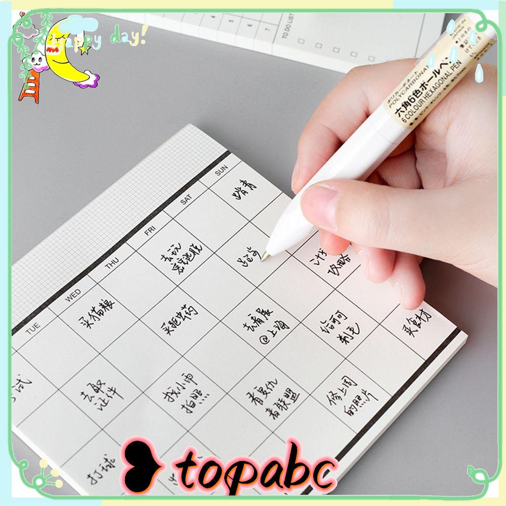 Top 50lembar Notepad Diary Jadwal Waktu Perencanaan Planner Harian Bulanan