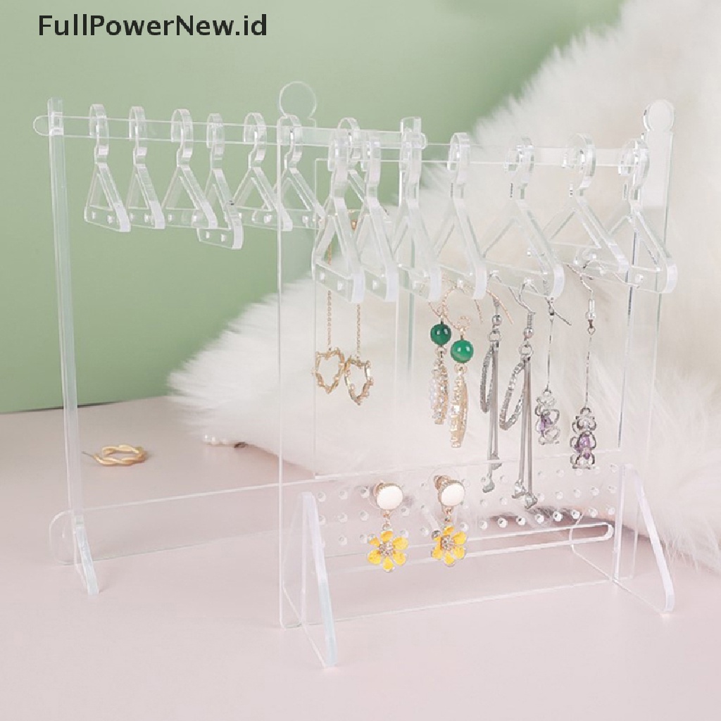 Power Acrylic Creative Jewelry Rack Hanger Rak Anting Kalung Anting Rak Perhiasan ID