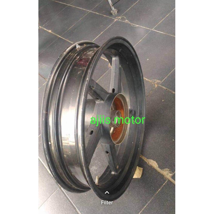 velg pelek racing BELAKANG Megapro Primus tapak lebar ring-17