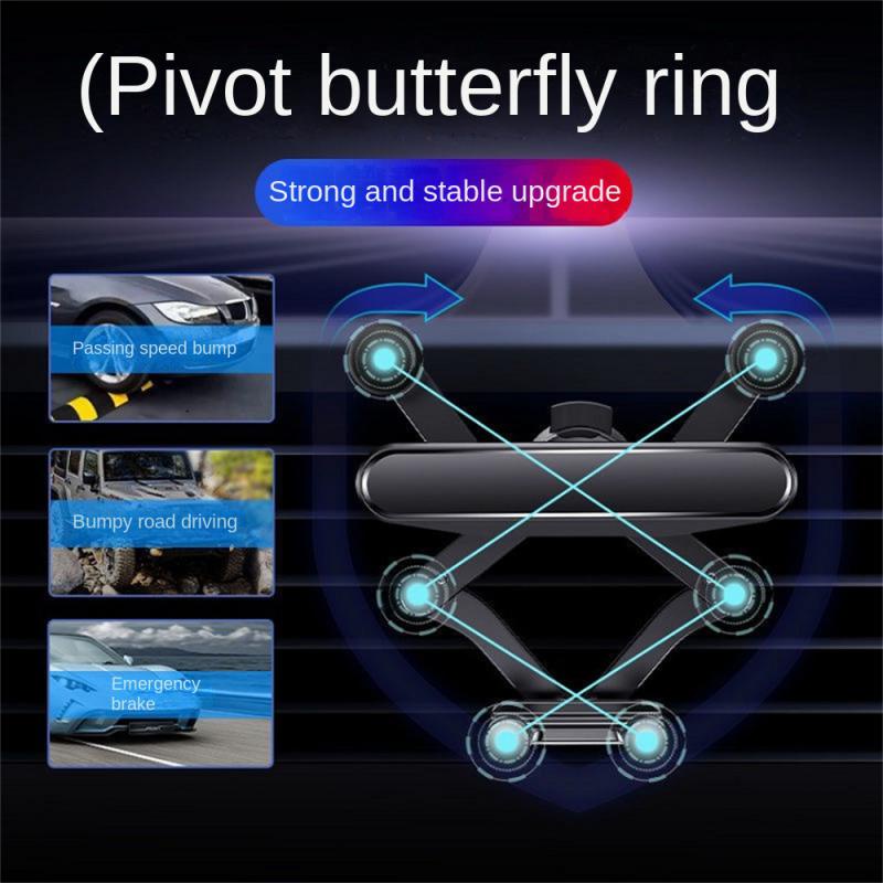 Bracket Navigasi GPS Dudukan Mini Outlet Udara Mobil Dudukan Ponsel Desain Klip Paruh Elang Unik Bracket Telepon Di Mobil Smartphone Stand Gravity Car Phone Holder