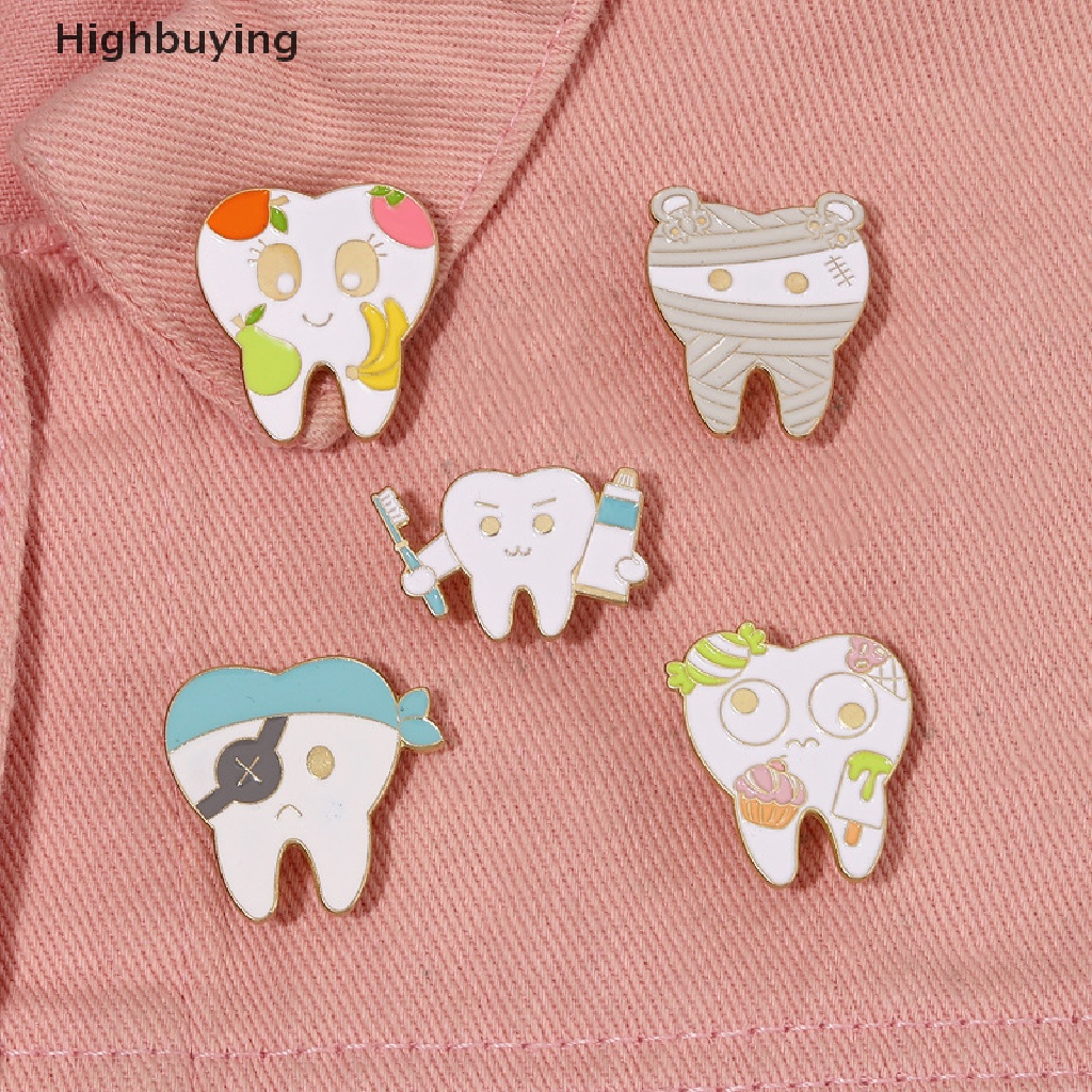 Hbid Kreatif Kesehatan Mulut Enamel Pin Gigi Bajak Laut Bros Kerah Lencana Aksesoris Kartun Dokter Gigi Fashion Perhiasan Hadiah Glory