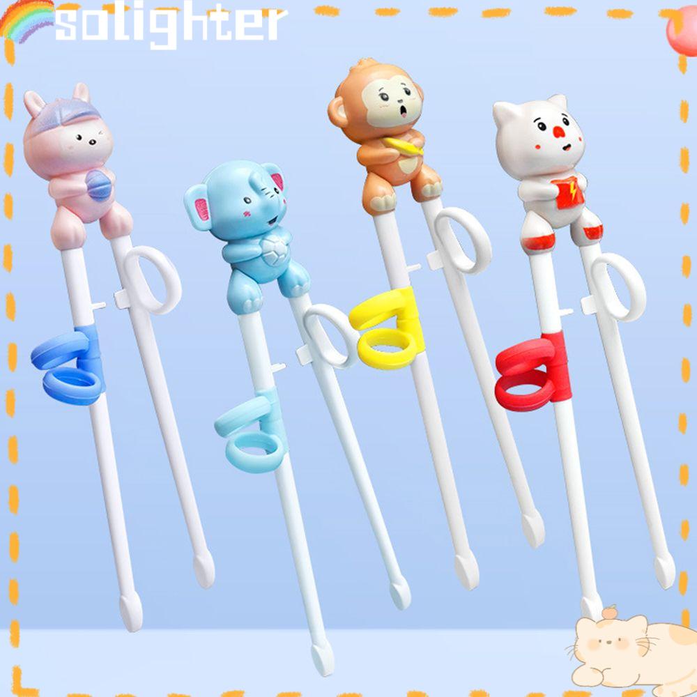 Solighter Alat Makan Bayi Reusable Practice Chopsticks Sumpit Latihan Makan Bayi