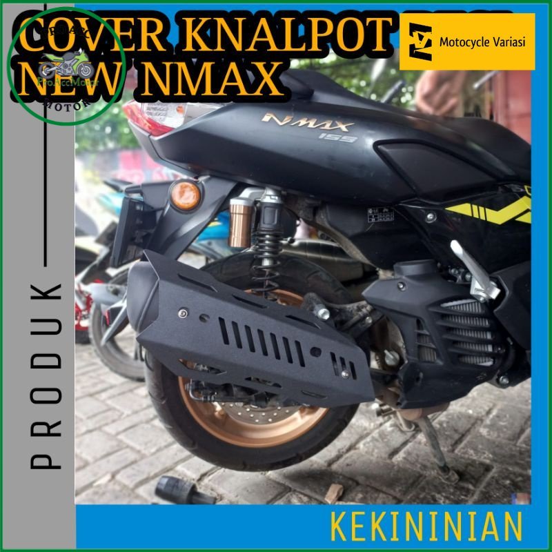 Cover Tutup Knalpot New Nmax 2020 2021 2022 2023 Model Robot Besi Kuat Awet pro acc motor