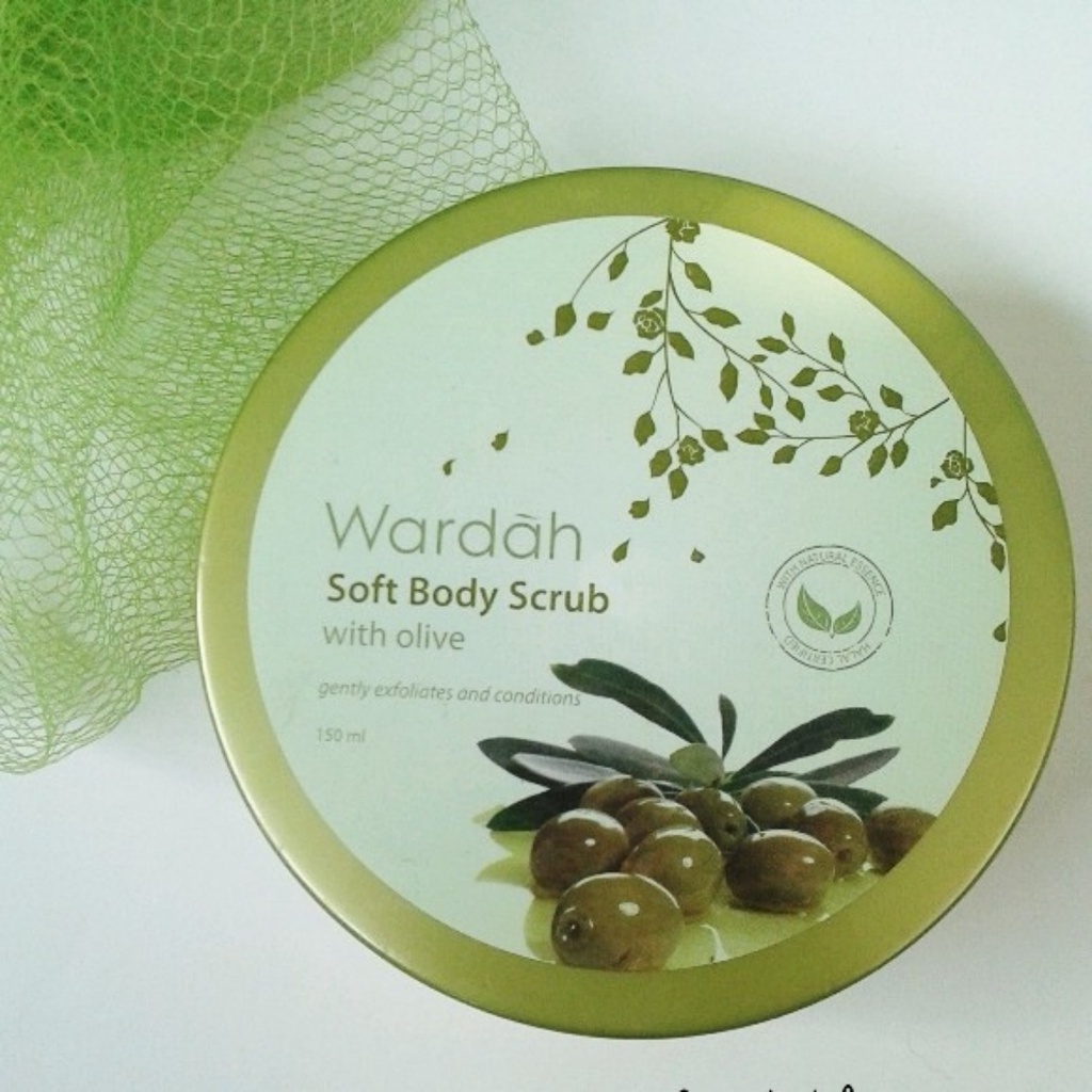 WARDAH Soft Body Scrub With Olive - 240ml - Apple_Kosmetik