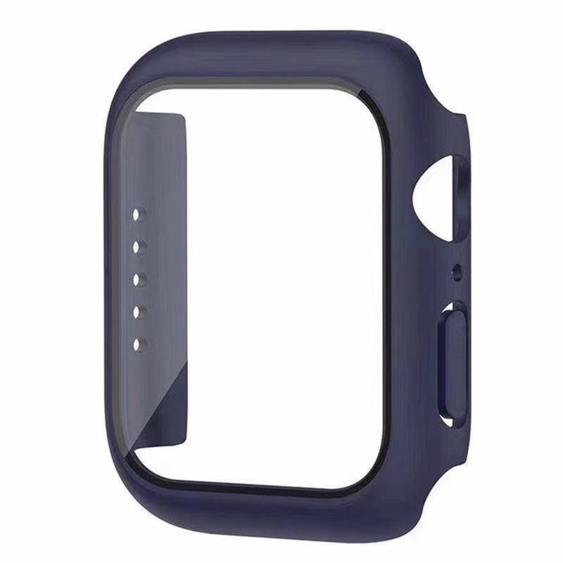 Kaca+cover Untuk Apple Watch case Serie8 7 45mm 41mm iwatch Accessorie Pelindung Layar Untuk iwatch Serie6 5 4 3 2 SE 44mm 40mm 42mm 38mm