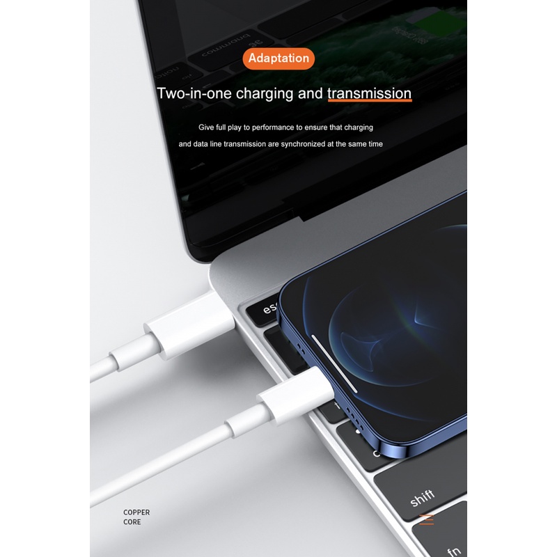 IPHONE Charger Pengisian Cepat PD 20W Original Untuk Iphone14 13 Pro 11 12 Pro Max Mini XS XR X7 8 Plus Quick Charge Tipe C USB C Kabel