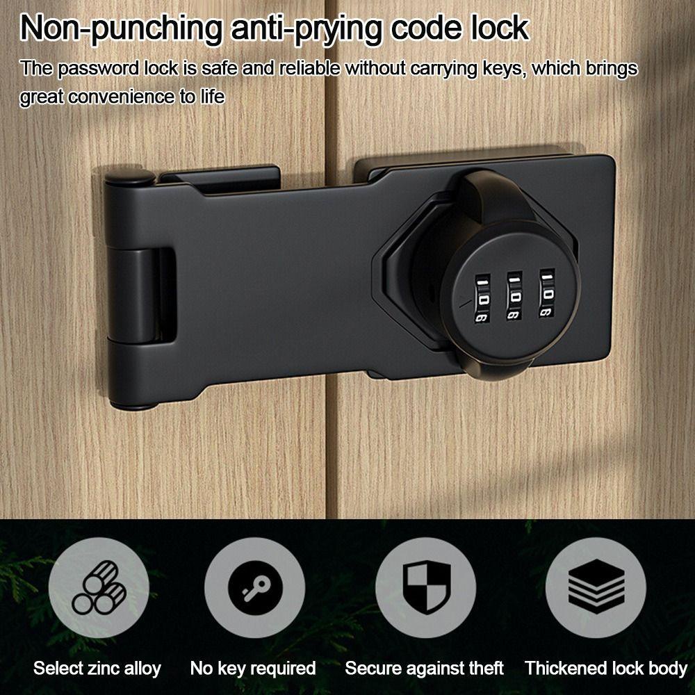 Kunci Pintu Lemari Nanas Pengaman Rumah Baru 3digi Coded Lock