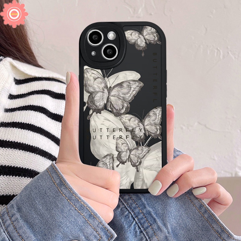 IPHONE Case Kompatibel Untuk Iphone11 12 14 13 Pro MAX 7plus XR 7 8 6 6s 14 Plus X XS MAX SE 2020 Fantasy Butterfly Soft TPU Back Cover