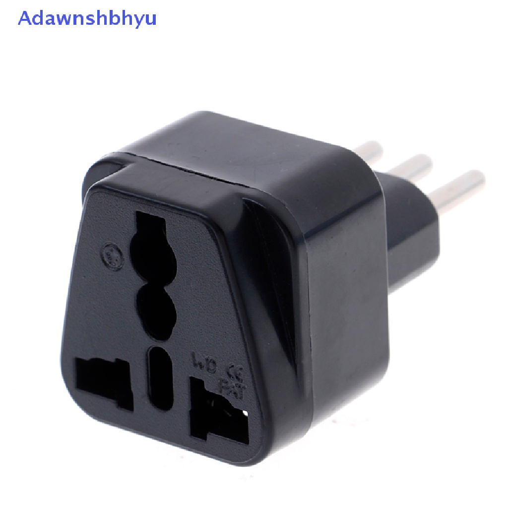 Adaptor Colokan converter travel plug Adhyu Universal UK/US/EU/AU Ke italy 3pin Ubah ID