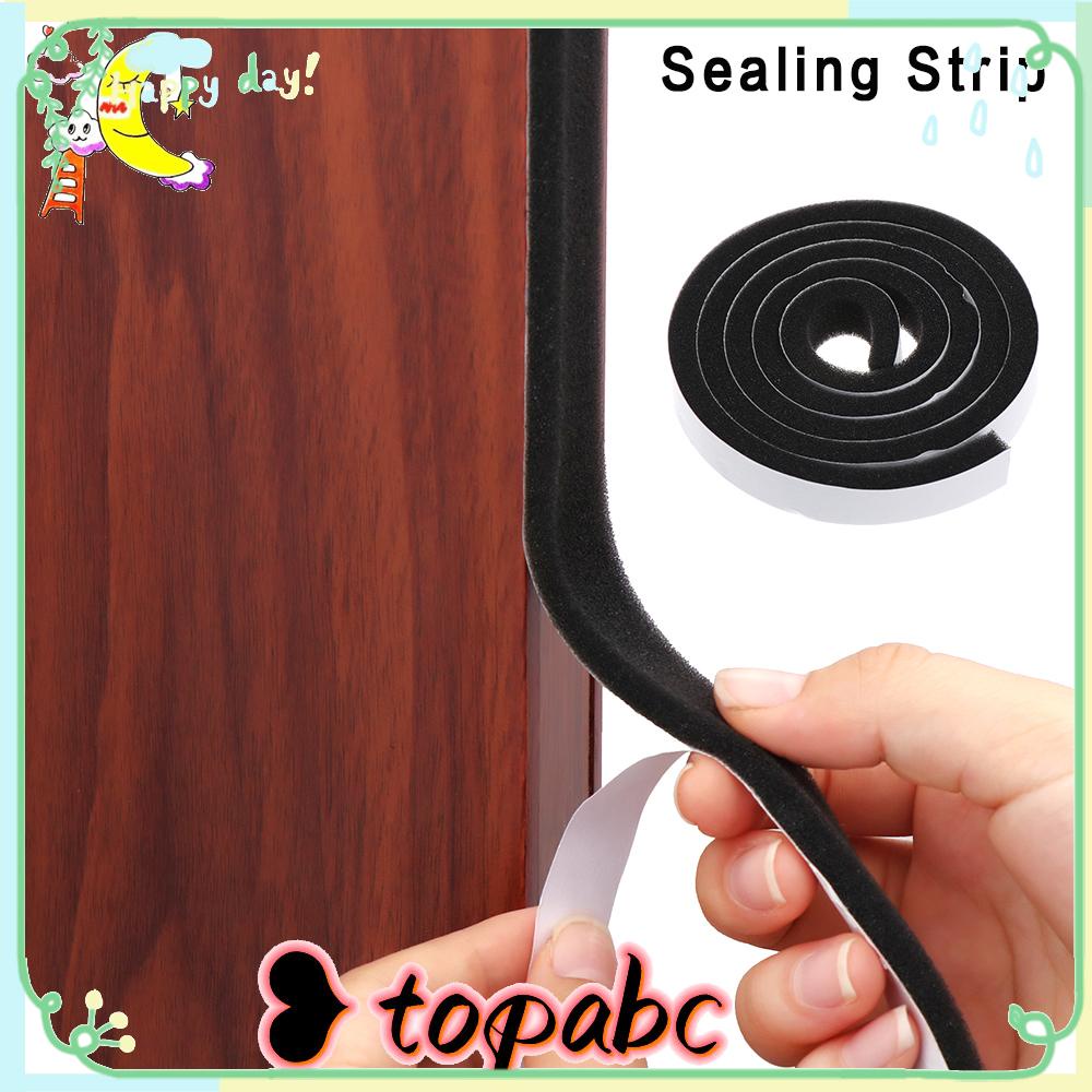 Top 4Rolls/4M Sealing Strip Foam Cegah Debu Stiker Isolasi Anti Bising