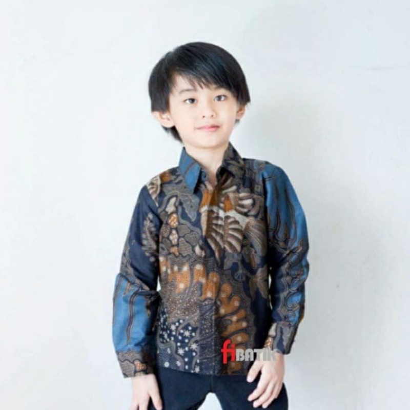 Kemeja Batik Couple Ayah Dan Anak Laki-laki Lengan Panjang / Batik Pria Modern Motif Terbaru butikdian