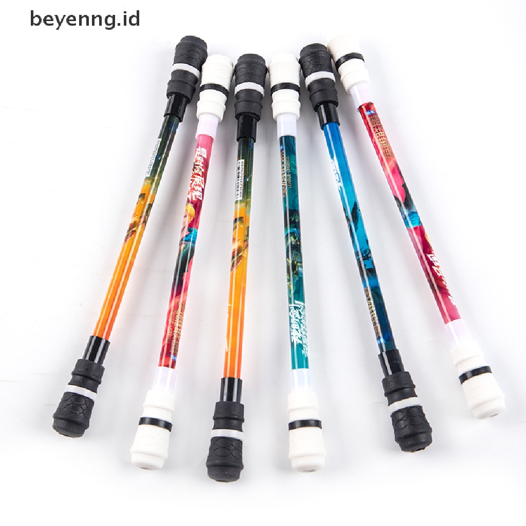Beyen 1Pcs Spinning Pen Kreatif Rotag Gaming Gel Pulpen Hadiah Siswa Gaya Acak ID