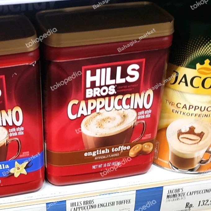 

Hills Bros. Instant Cappuccino Mix, English Toffee 16OZ 453Gr