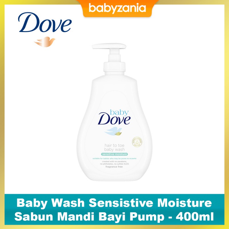 Dove Baby Wash Hair to Toe Sabun Bayi - Sensitive Moisture Pump 400 ml