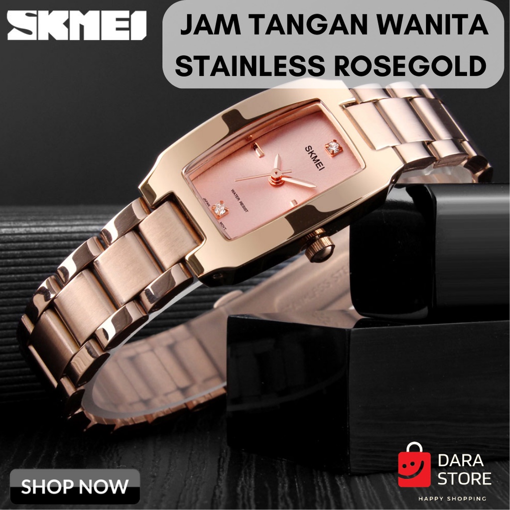 Jam Tangan Fashion Wanita Jam Analog Krepyak Rosegold,Gold,Silver Elegan