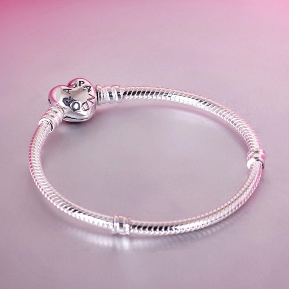 Mxbeauty Gelang Rantai Ular Perempuan Trendi Elegan Bentuk Hati Fashion Perhiasan Keberuntungan Temperamen Gaya Korea Bracelet