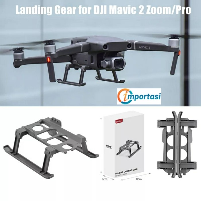 Folding Landing Gear DJI MAVIC 2 PRO ZOOM Heigh Extender Kaki Lipat