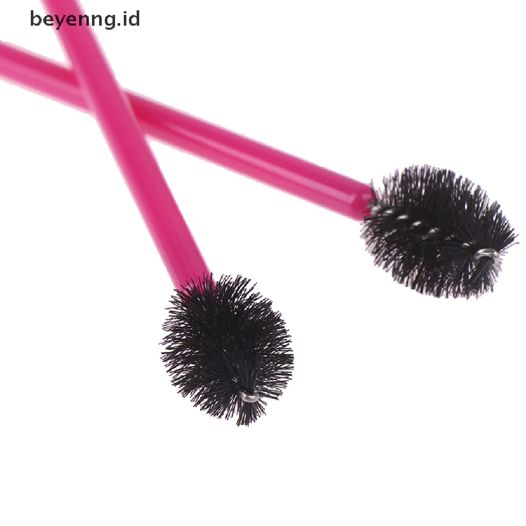 Beyen 50pcs Sisir Sikat Bulu Mata Sekali Pakai Maskara Tongkat Bulu Mata Ekstensi Aplikator ID