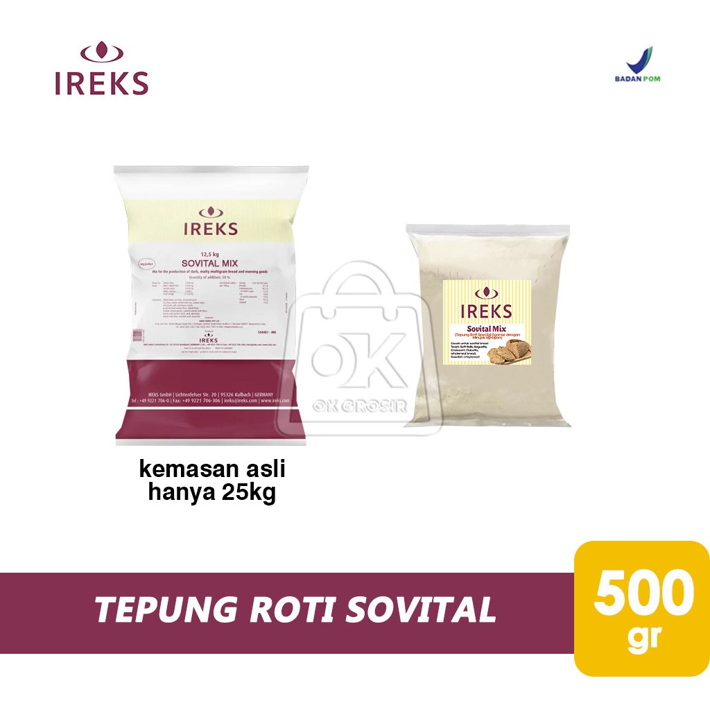 

Tepung Roti IREKS SOVITAL MIX / Tepung Coarse Minyak Biji-bijian (500 gr)