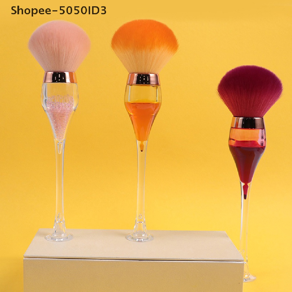 [HOT] 1pc Gelas Wine Bentuk Mineral Powder Brush Makeup Lembut Berbulu Foundation Brush [ID]