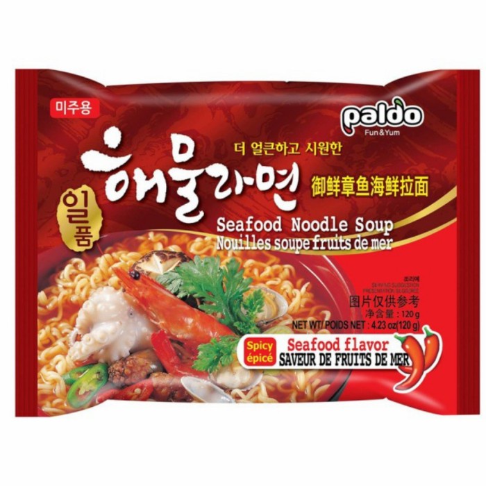 paldo seafood 120 gr+mie paldo Korea+seafood noodle FM