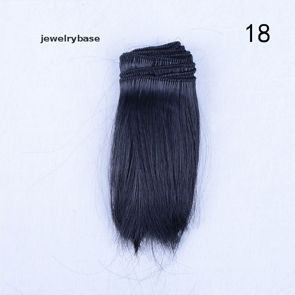 [jewelrybase] 10cmx100cm DIY Welf Fringe Wig High-temperature Wire Hair Untuk 1 /3 1 /4 BJD Doll Butik