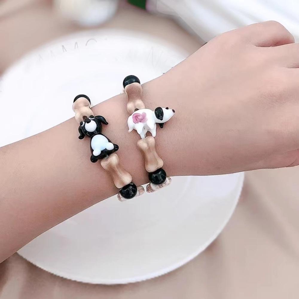 Mxbeauty Gelang Tulang Anjing Lucu Elegan Vintage Anime Kreatif Musim Panas Bead Sweet Lovely Bracelet