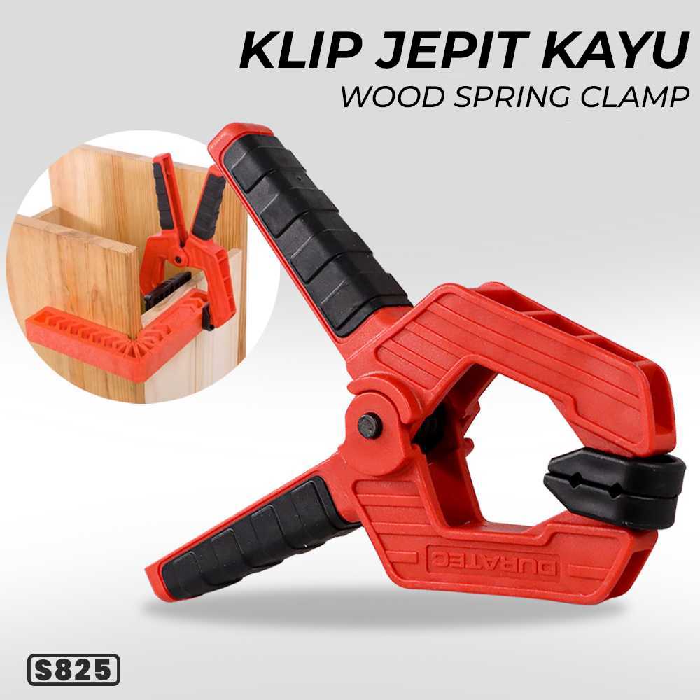 (BISA COD) FTIHSHP DURATEC Klip Jepit Kayu Spring Clamp Strong Wood Carpenter - S825