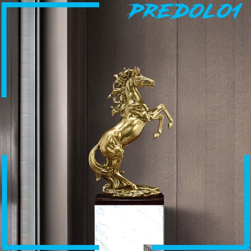 [Predolo1] Standing Horse Statue Ornament Patung Kuda Besar Untuk Lemari Rak Meja