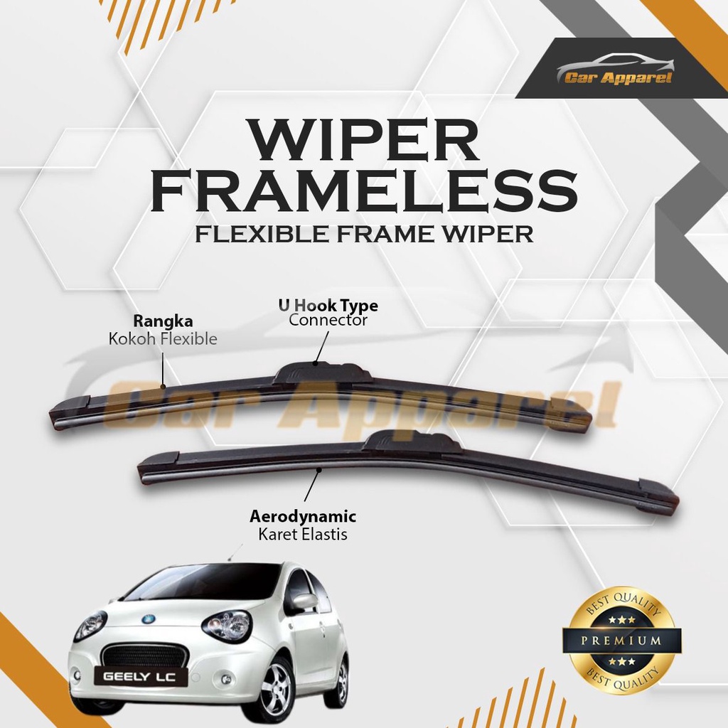 WIPER Geely LC Panda ECONOMIS FRAMELESS 1 PCS