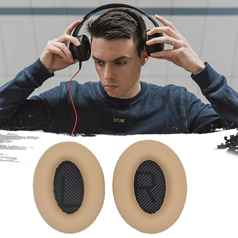 Bt Isolasi Kebisingan Memory Foam Bantal Telinga Untuk QC2 QC15 QC25 1pasang Earpad Lembut