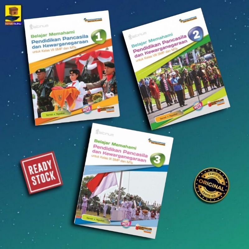 Buku PPKN Kelas 7 8 9 / PKN SMP / PLATINUM HOTS - Tiga Serangkai
