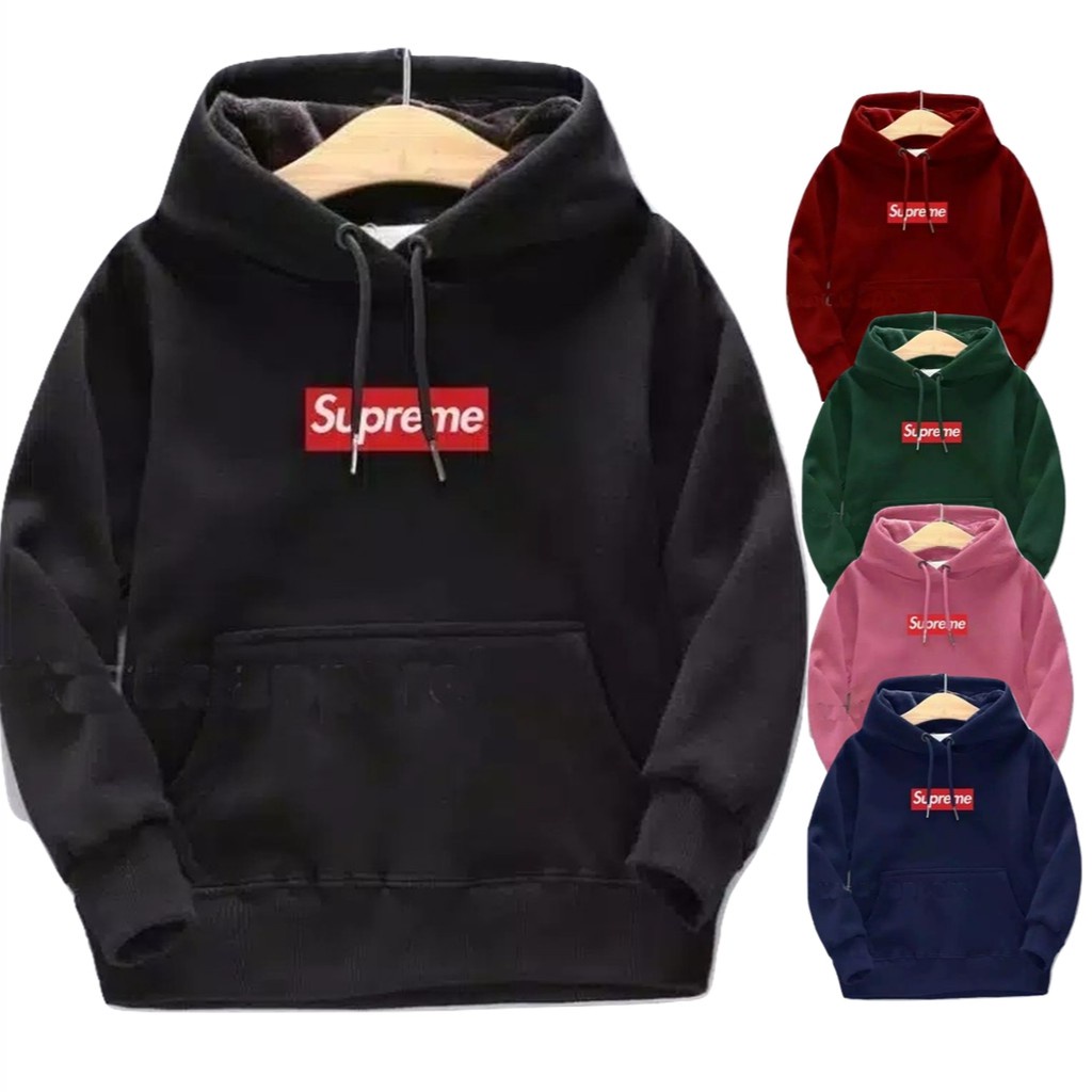 Sweater Hoodie Anak Supreme Sweater Fleece Baju Anak Gaul Murah Unisex