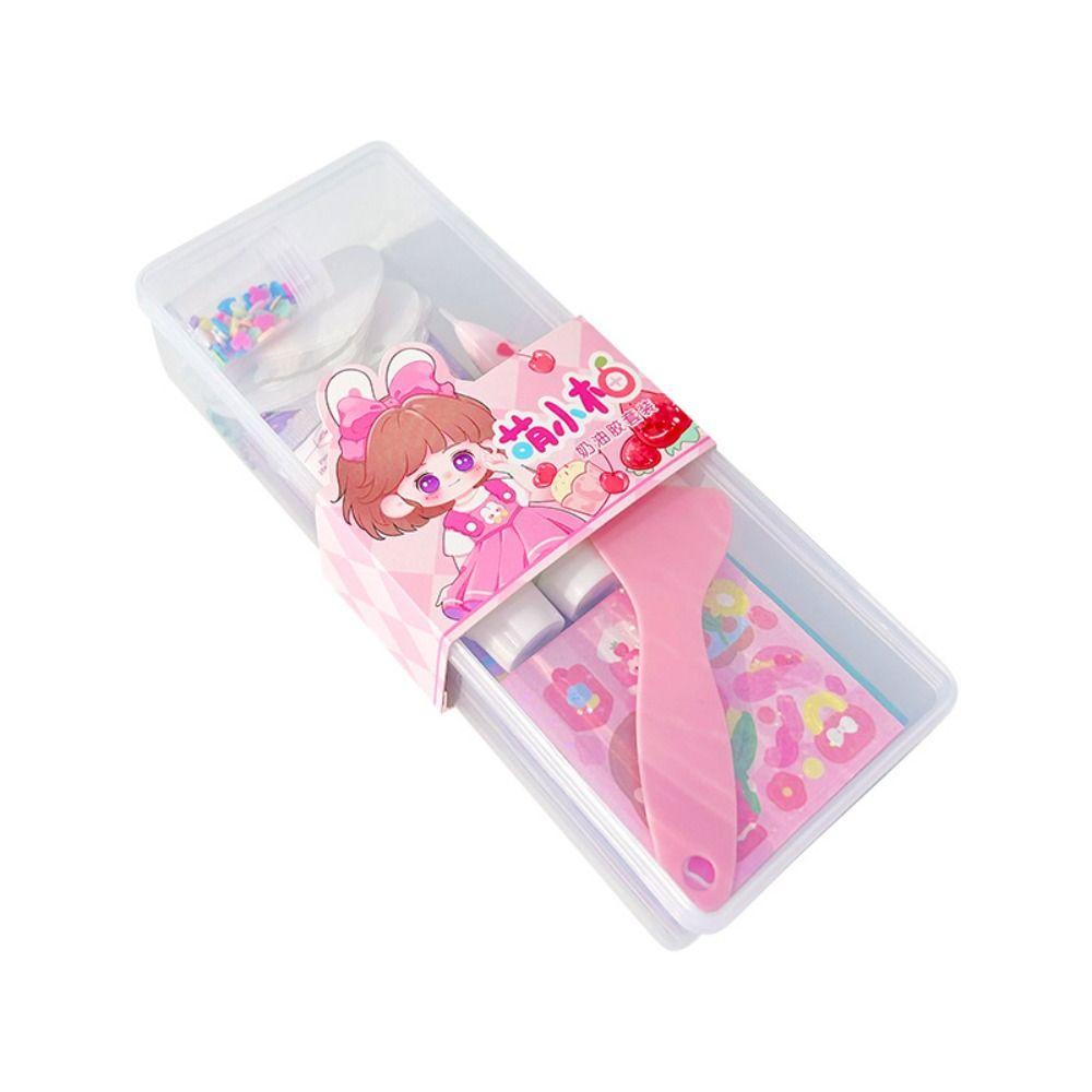 Needway   Guka Sticker Set Mainan Anak Perempuan Diy Toys Guka Tools Large Gift Box Lengkap Kotak Penyimpanan Diy Akun Manual Bahan Stiker Akun Manual