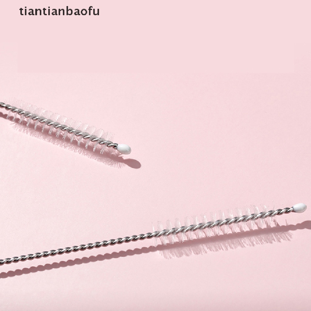 [tiantianbaofu] Sikat Spiral Nilon Berkualitas Tinggi Untuk Sedotan Kacamata Keyboard Perhiasan Sikat Pembersih Alat Bersih Praktis Butik