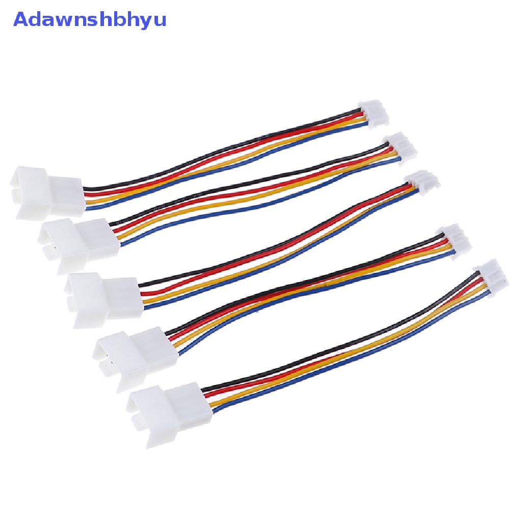 Adhyu 2Pcs Kipas Angin 4pin Kecil Universal Ke 3pin 4pin PWM connector extension cable ID