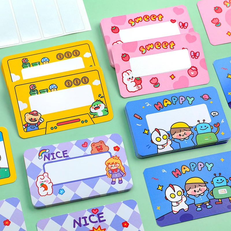 Stiker Goresan Keberuntungan Kardus Interaktif DIY Kreatif Pola Lucu Scratch Kartu Berkah Universal Liburan Anak Fun Now
