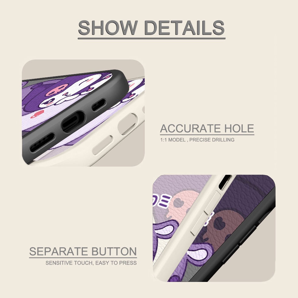 Case iPhone Untuk14 /13 /12 /11 Promax Kiss Kuromi Dan Baku Soft Casing Iphone6 /7 /8 Plus/X/XR/Xs Max Cover