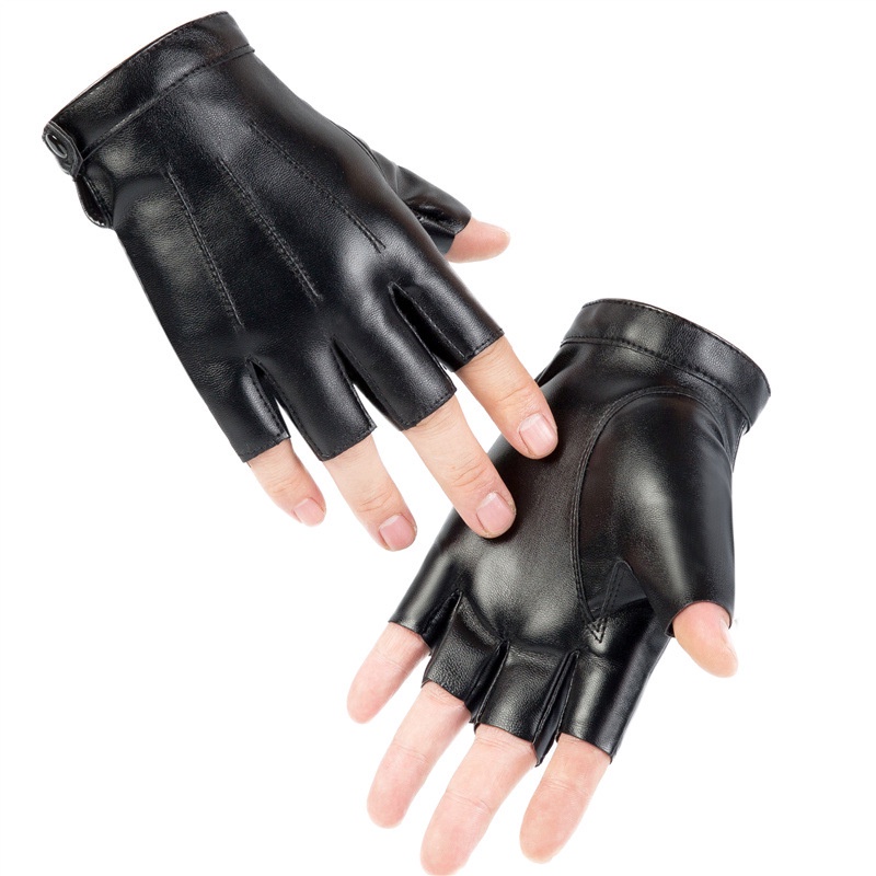 SARUNG TANGAN MOTOR KULIT MODEL CUBIT SETENGAH JARI HALF FINGER ASLI ORIGINAL GLOVE GLOVES KULIT BUAT TURING TOURING BIKERS PENGENDA BAHAN DOMAB BERKUALITAS CBT35