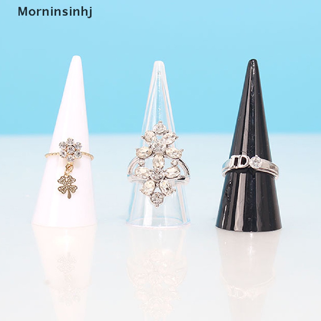 Mornin Finger Cone Ujung Jari Cincin Display Stand Tempat Perhiasan Penyimpanan Showca Plastik id