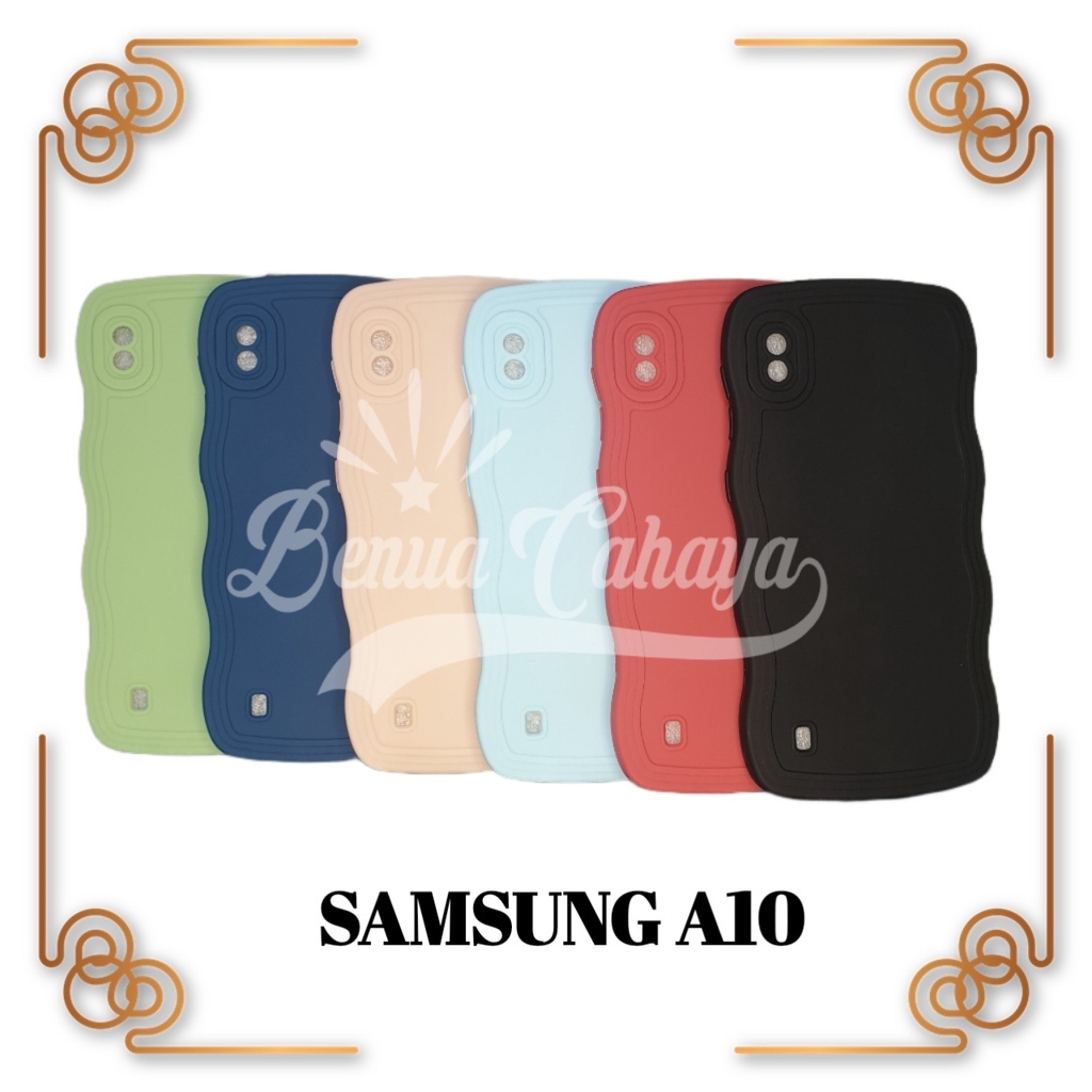 CASE SAMSUNG A10 / A10S - SOFTCASE SILIKON GELOMBANG WARNA - BC5