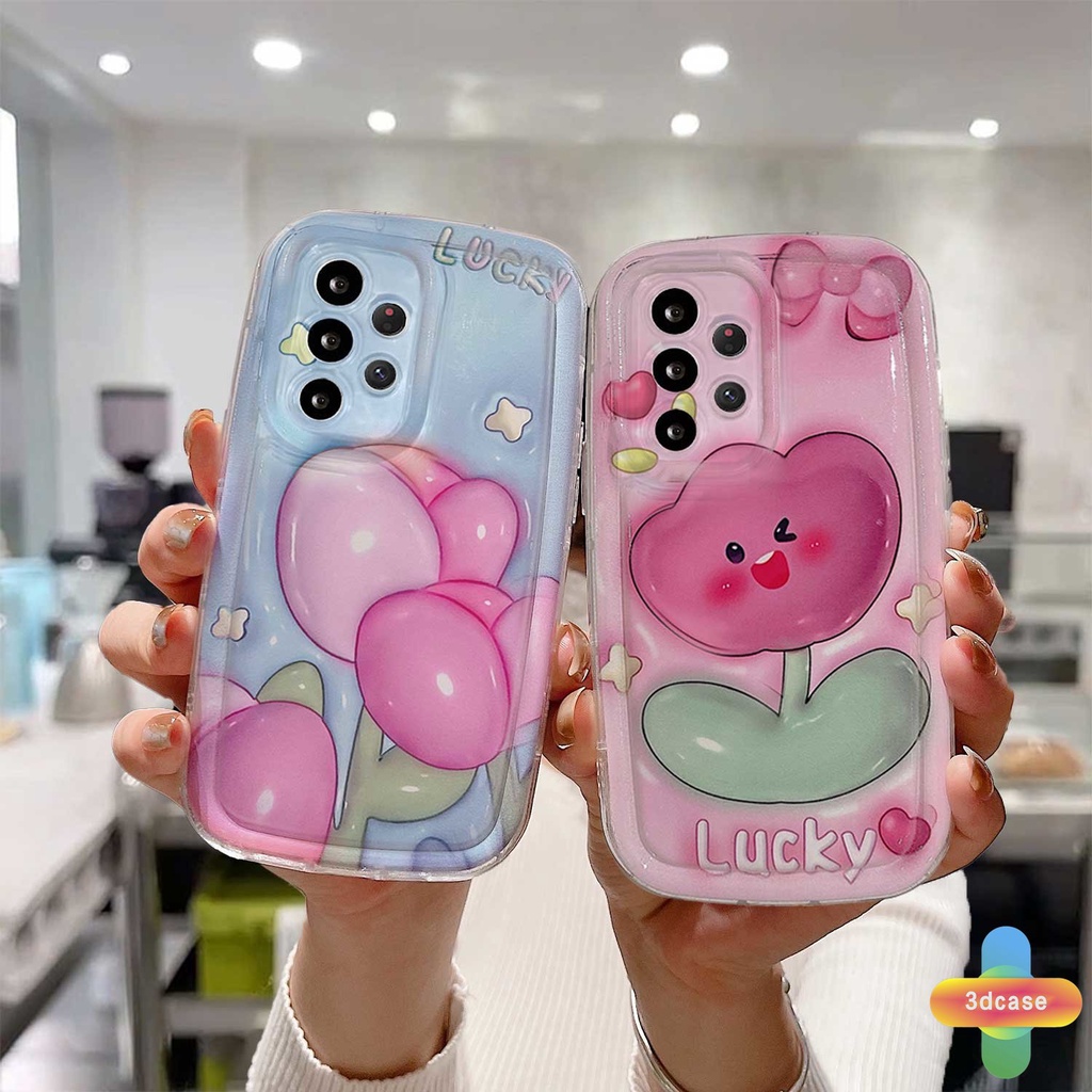 Casing Samsung A14 A13 A22 A03S A23 A32 A52 A12 A04 A04S A03 A50 A02S A20 A50S A30S A52S A30 M12 M22 M32 A125 A14 LTE A13 Lie A037F F12 M04 M10S M02S A025 A205 A305 F02S Y22S Y20I Y12S Y17 Y15 Y15S Y35 A54 A55 Ins Pink Tulips Silicone Case