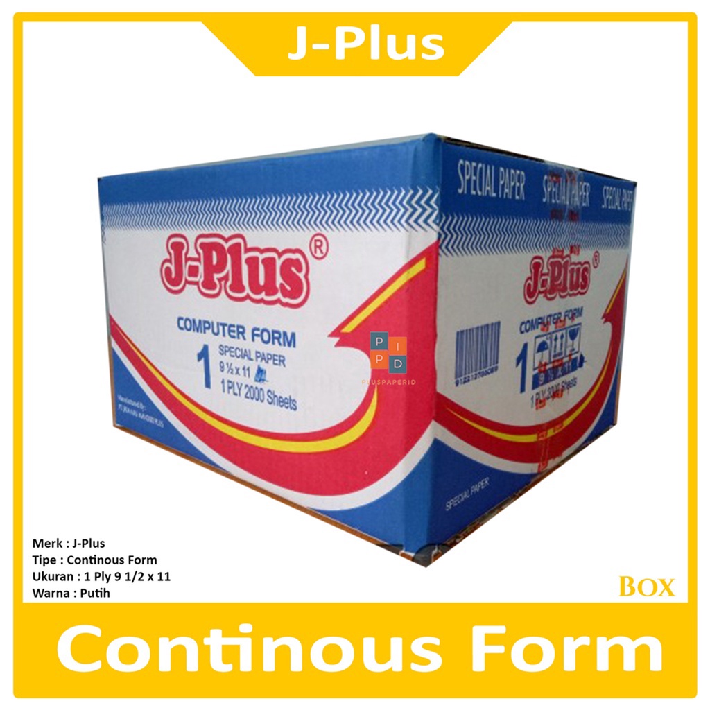 

Continous Form 1 Ply 9 1/2 x 11 Hvs Kertas Komputer